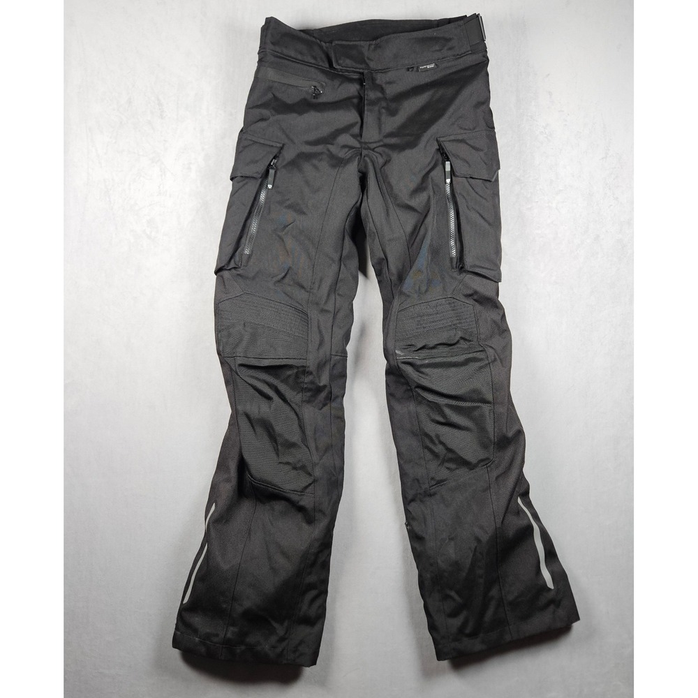 REV'IT! Motorcycle Riding Pants Mens Small Black Cargo Padded Hydratex Utility